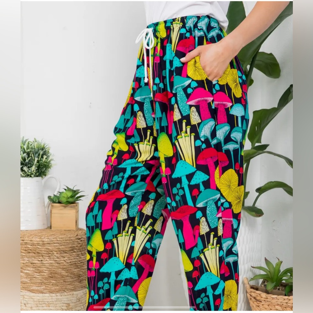 NWOT Mushroom Pants - Picture 2 of 9